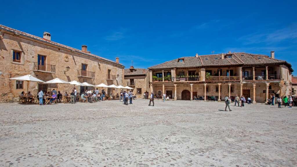 El pueblo de Pedraza en Segovia, España