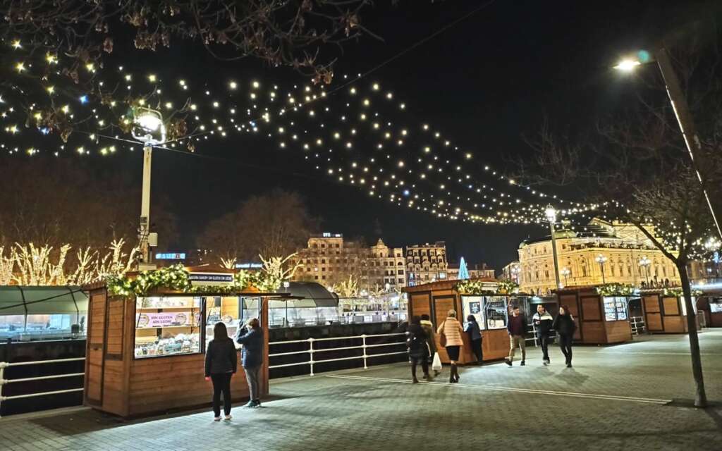 El mercado de Navidad de Bilbao