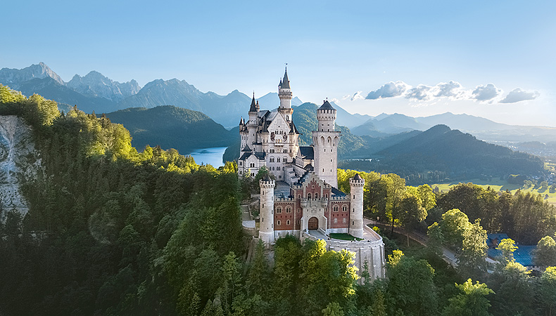 El castillo de Neuschwanstein, uno de los castillos más populares de Europa