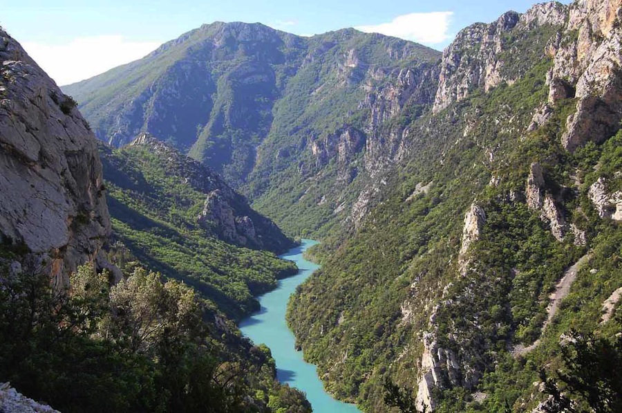 El río Verdón en los Alpes de Alta Provenza, conocido como el "Gran Cañón de Europa"