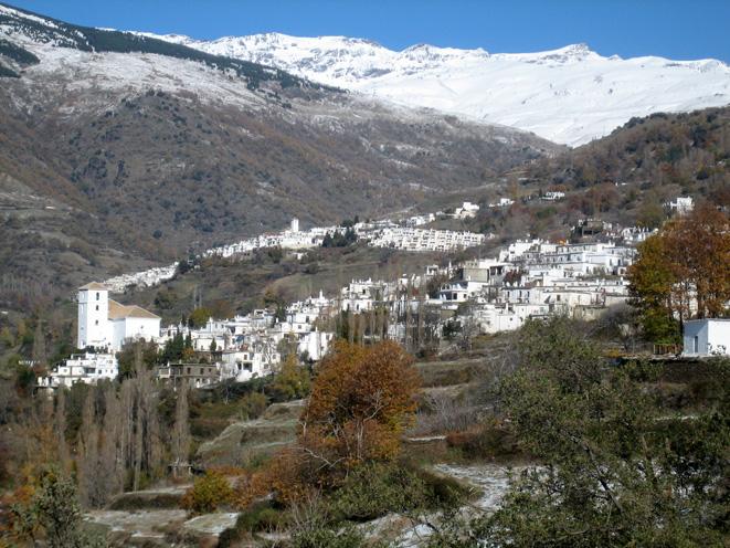 El pueblo Capileira en Granada
