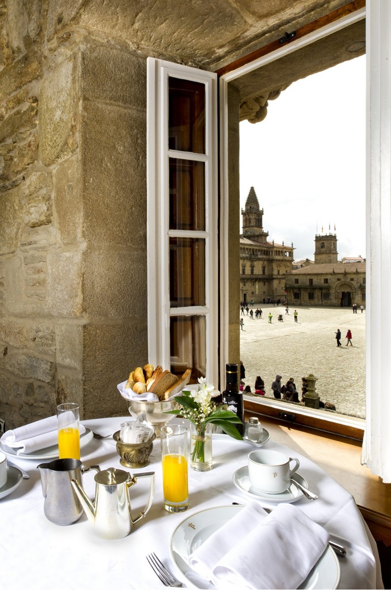 El restaurante del Parador de Santiago