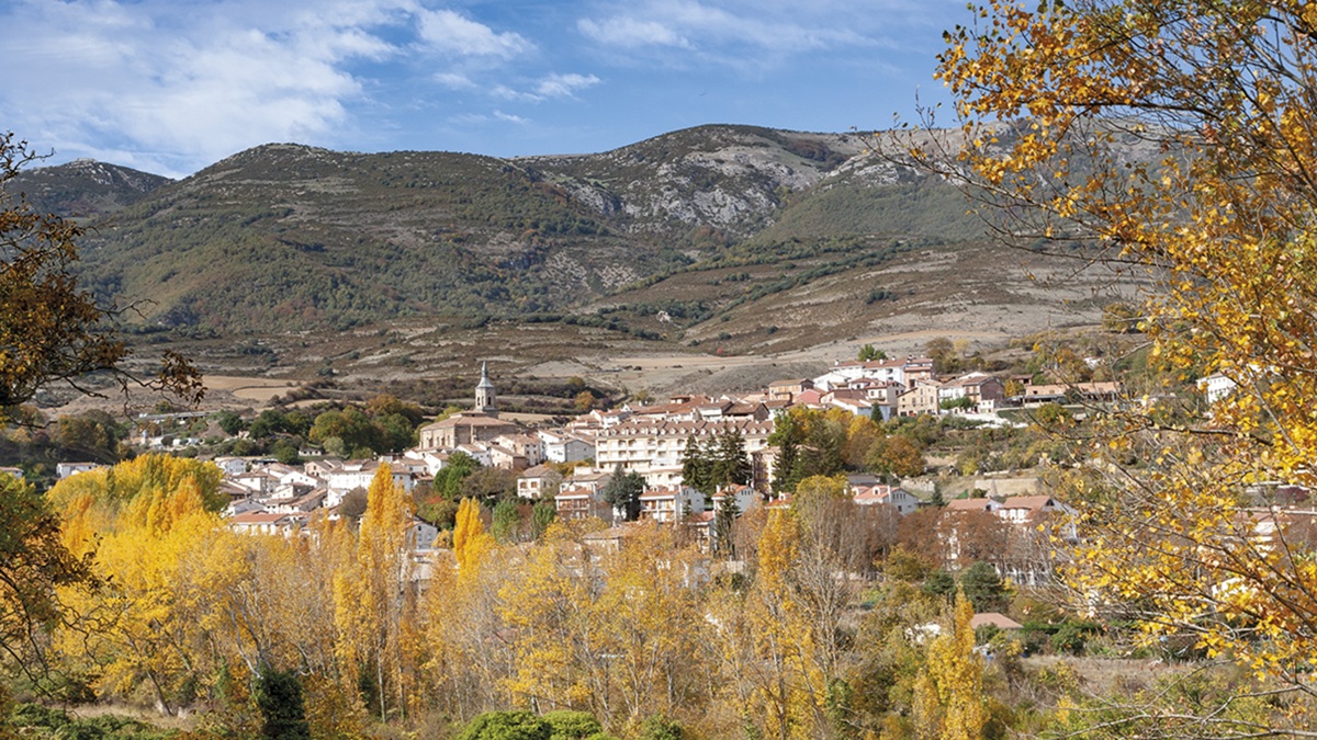 El pueblo de Torrecilla en Cameros en La Rioja