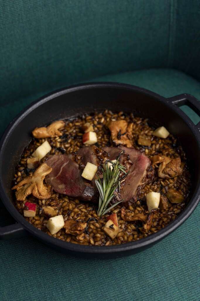 Arroz de pato cocido a la leña, el cierre de Pinna