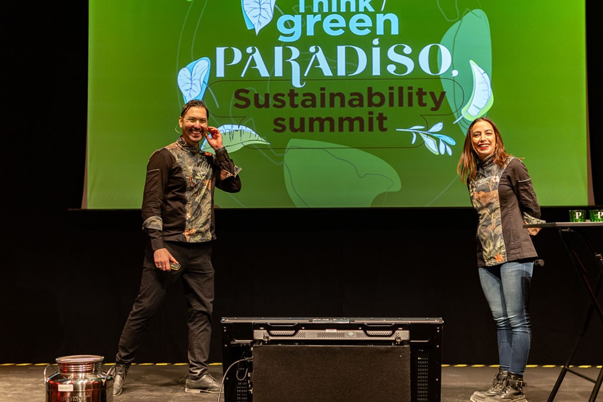 Giacomo Giannoti y Margarita Sader en el Paradiso Sustainability Summit de 2024