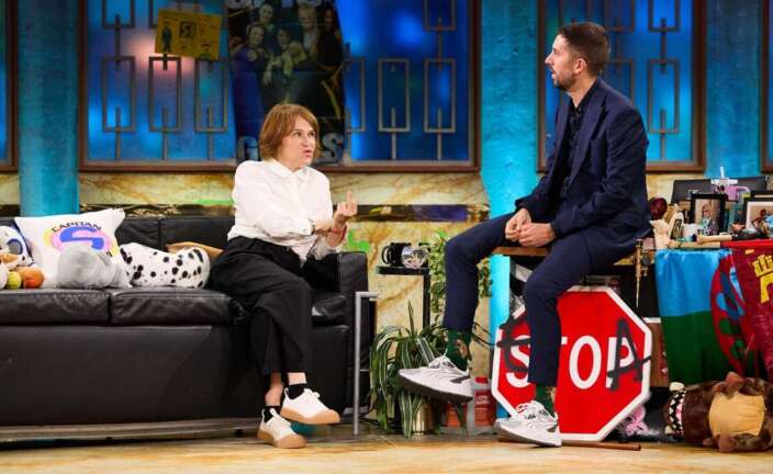 Antonia San Juan en 'La Revuelta' con Broncano