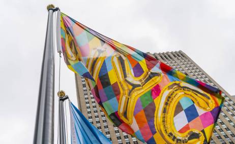 Banderas Rockefeller Center Nueva York