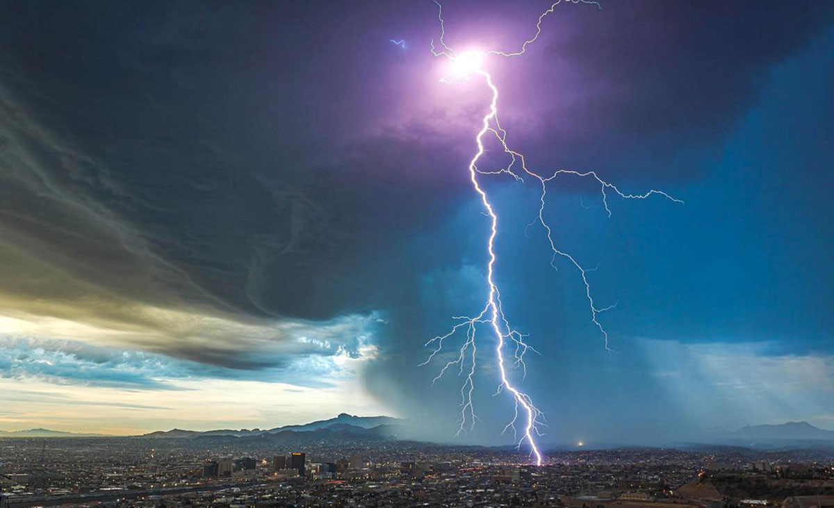 Tormenta en El Paso, Texas