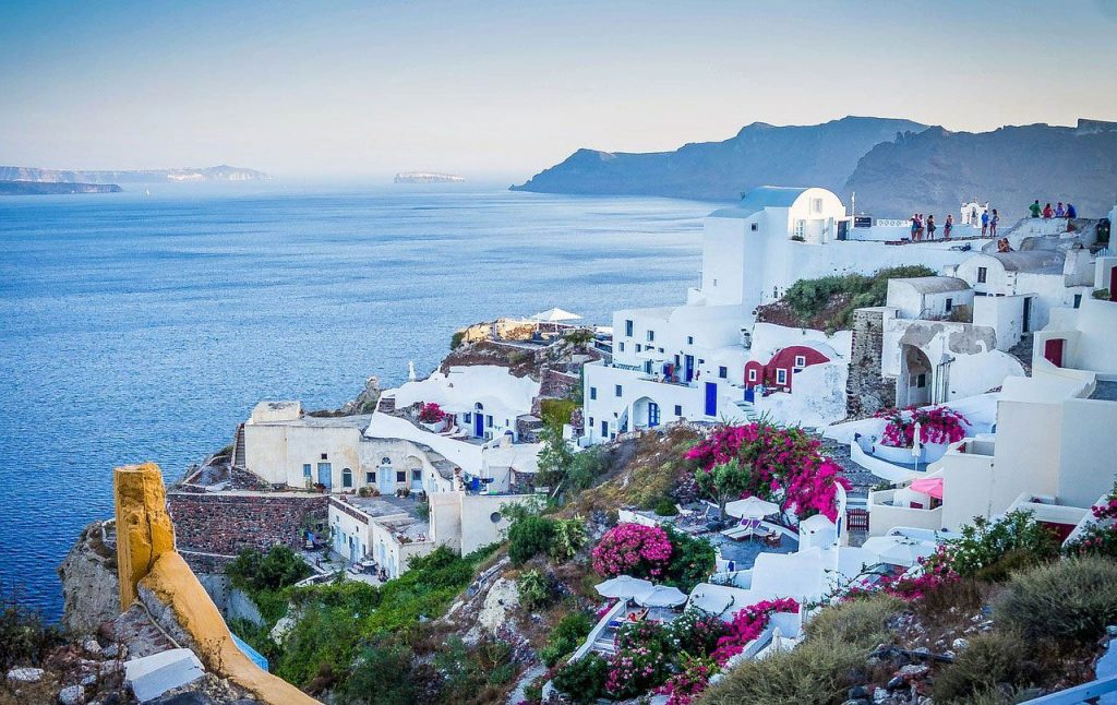 La ciudad de Santorini