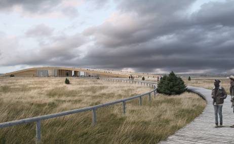 Más de un sigo después de su muerte Theodhore Roosevelt contará con su propia biblioteca. Imagen: Snøhetta.