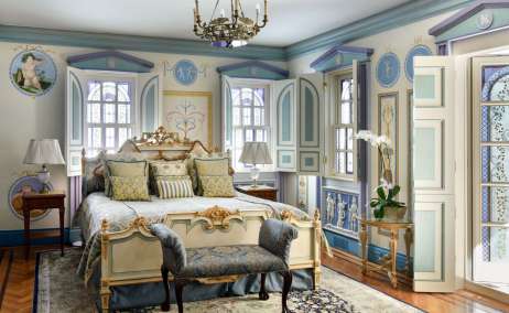 El dormitorio de Gianni Versace en Miami. Foto Editorial Phaidon