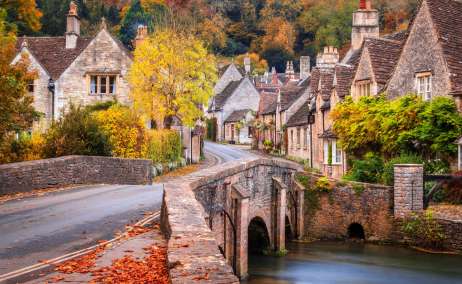 Castle Combe en Wiltshire. Foto: Getty Images.