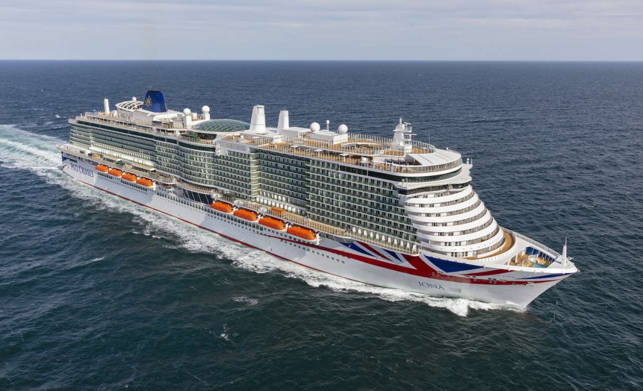Iona ya está listo para zarpar. Foto: P&O Cruises.