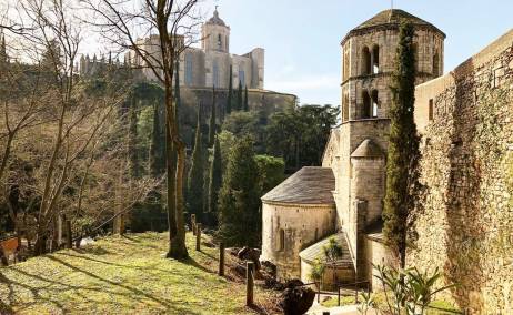 Girona desde los Jardines de John Lennon