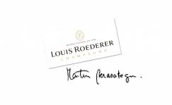 Firma de Martin Berasategui y Stéphane Richer de Louis Roederer Foto: Berasategui