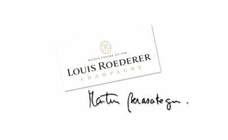 Firma de Martin Berasategui y Stéphane Richer de Louis Roederer Foto: Berasategui