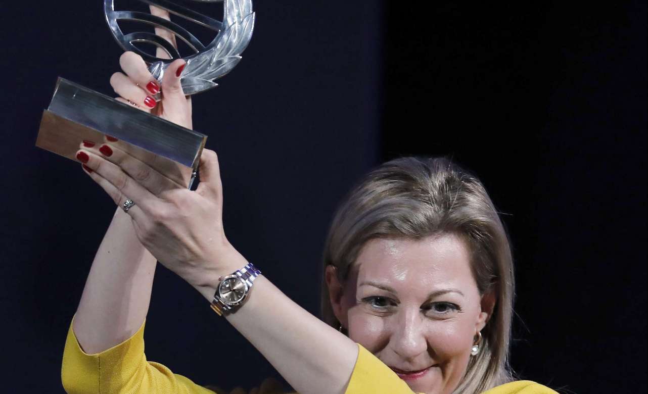 Eva García Sáenz de Urturi, Premio Planeta 2020. Foto Andreu Dalmau | EFE.