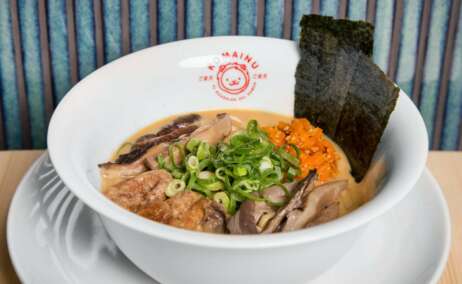 Plato de ramen en Madrid