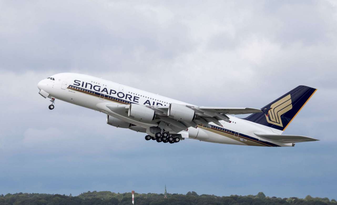 Uno de los A380 de Singapore Airlines. Foto Airbus
