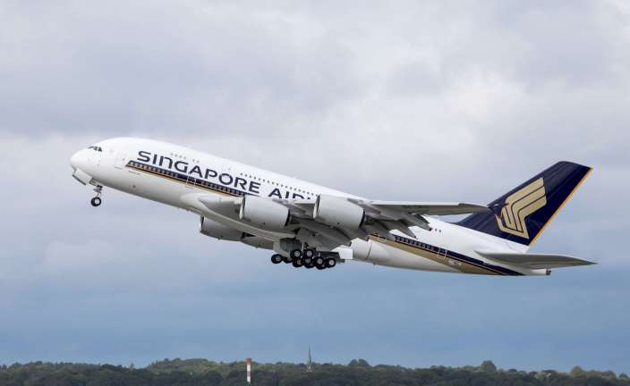 Uno de los A380 de Singapore Airlines. Foto Airbus