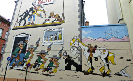 Lucky Luke y los hermanos Dalton. Foto Linda de Volder Flickr