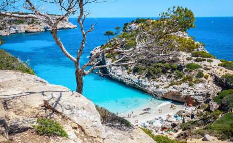 La playa de Caló des Moro en Mallorca
