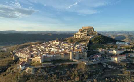 El pueblo de Morella en la provincia de Castellón