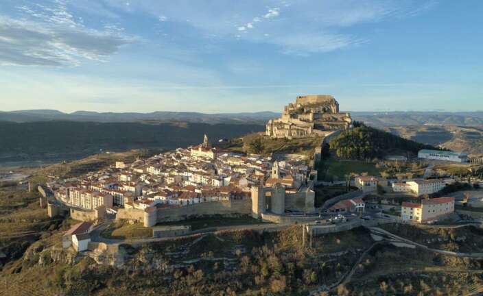 El pueblo de Morella en la provincia de Castellón
