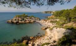 La cala Roca de l'Illot en Tarragona