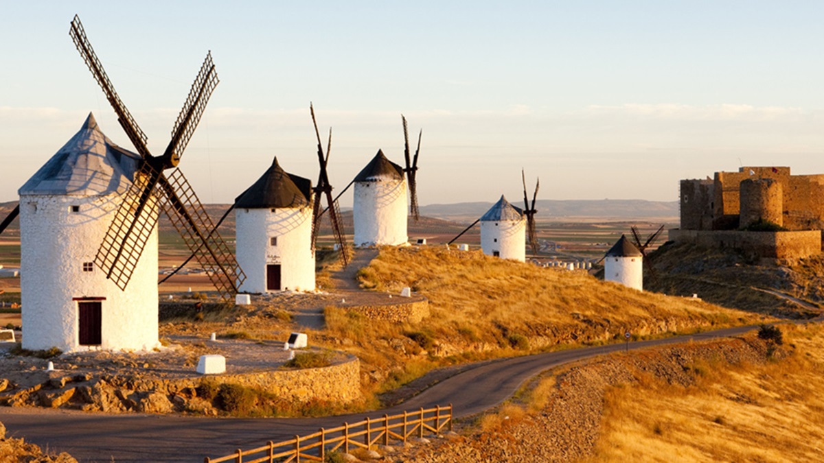 Los molinos de viento de Consuegra, en Toledo