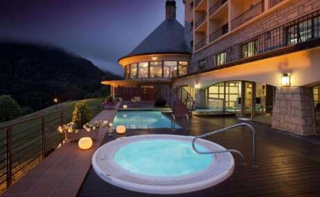El jacuzzi del Parador de Vielha
