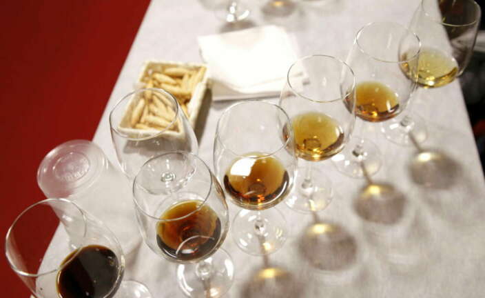 Diferentes variedades de vino de Jerez. Foto J.J. Guillén - EFE
