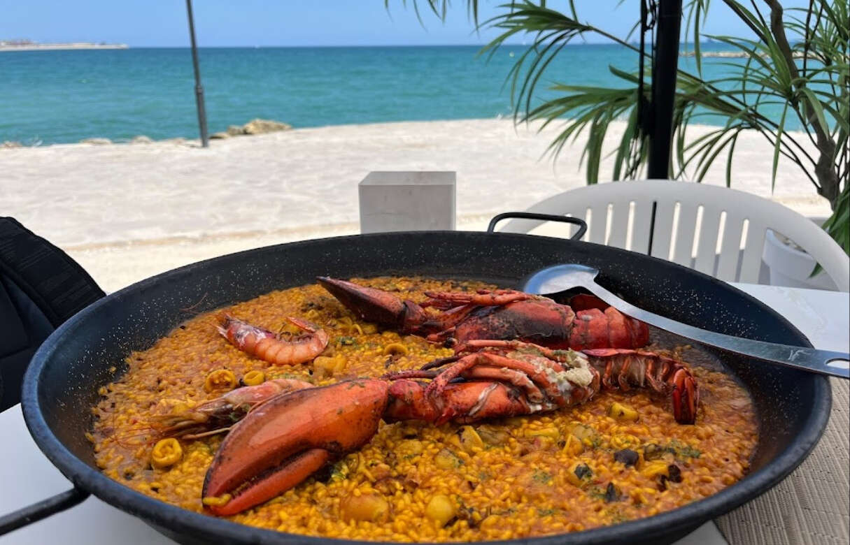 Arroz en el restaurante Maremar en Pinedo