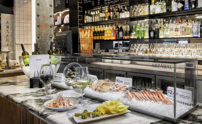 Barra de tapas en Arzábal