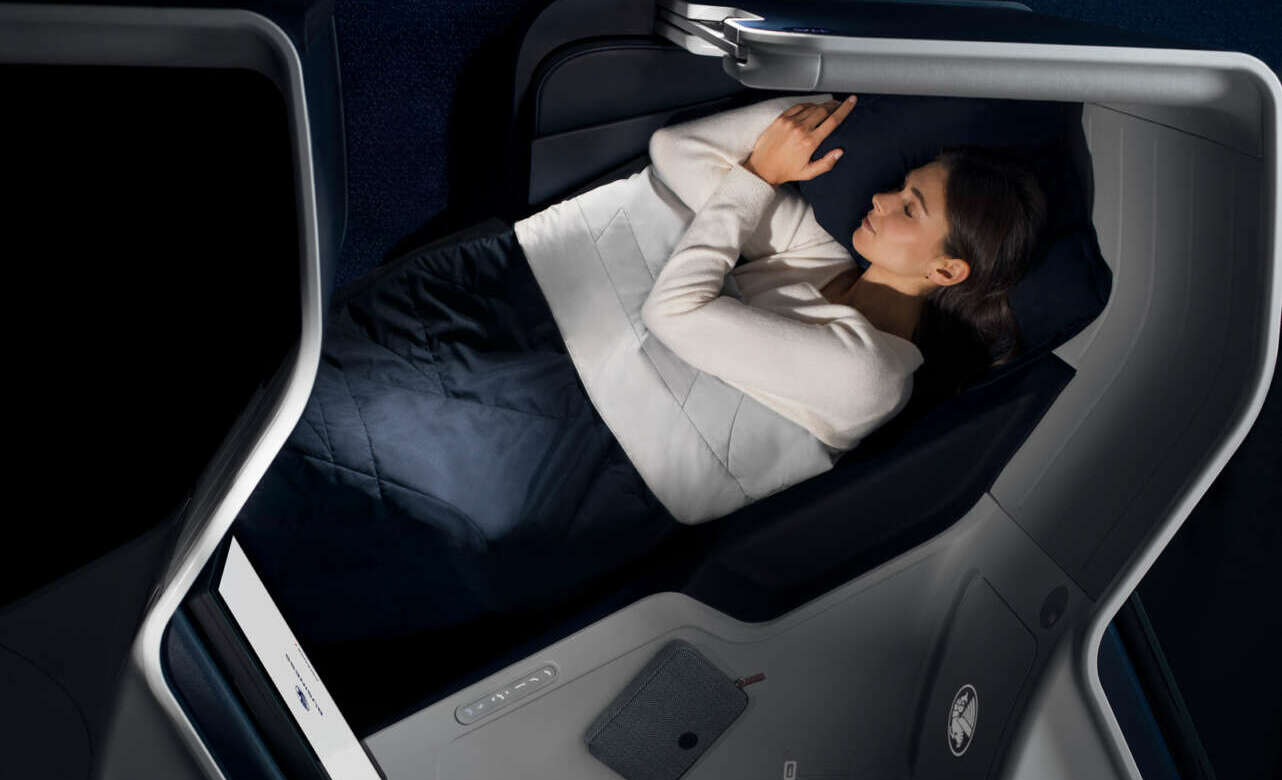Cabina business en un Boeing 777 de Air France