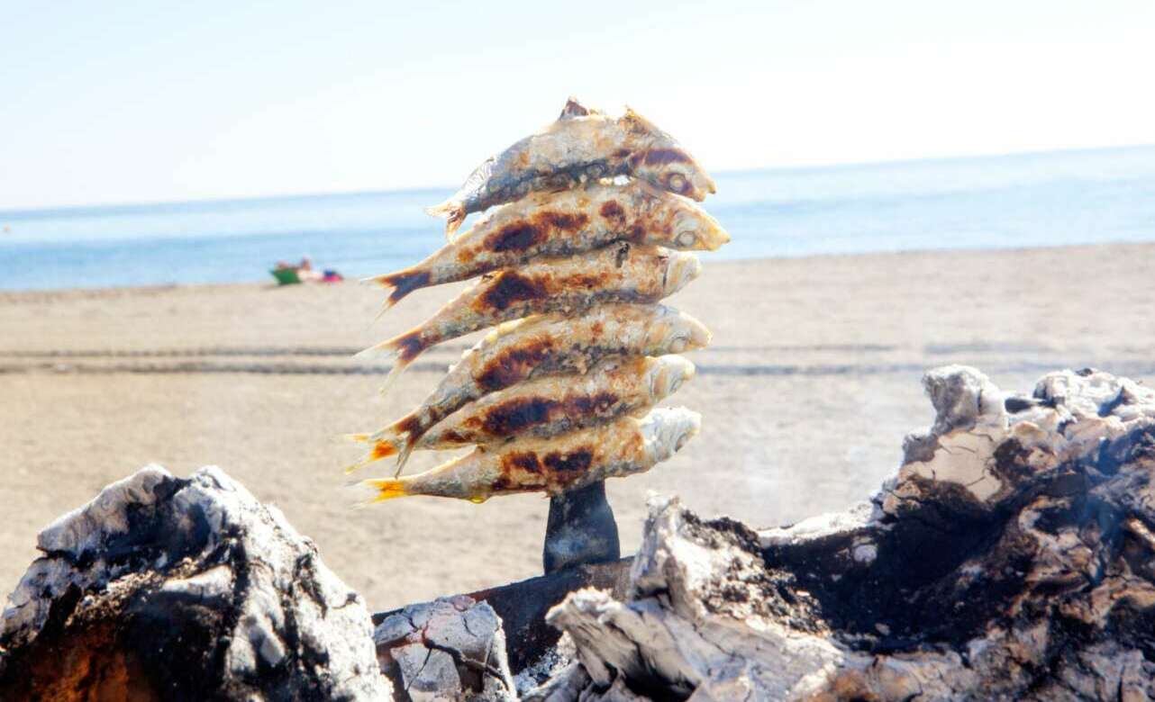 Espetos de sardina en Málaga