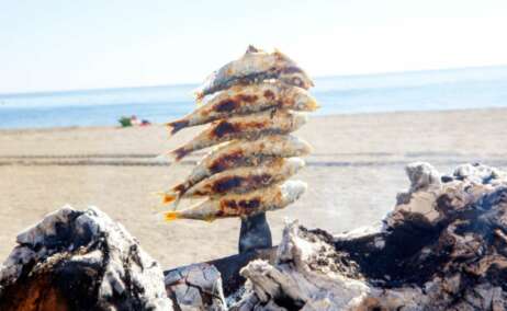 Espetos de sardina en Málaga
