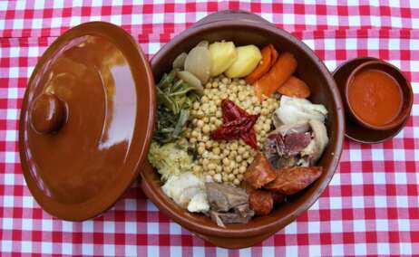Cocido de taba que elabora el Parador de Chinchón