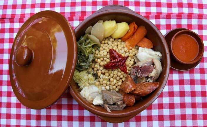 Cocido de taba que elabora el Parador de Chinchón