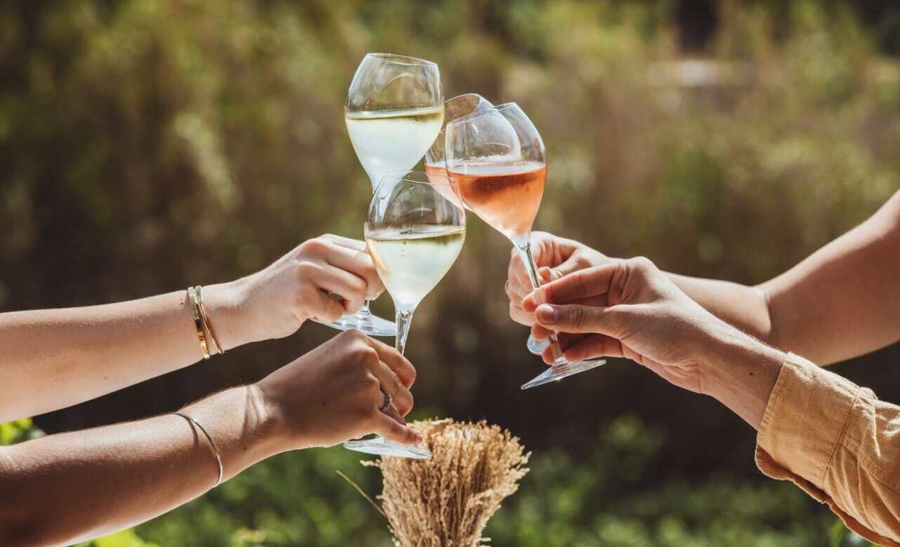 Brindis con copas de diferentes cavas