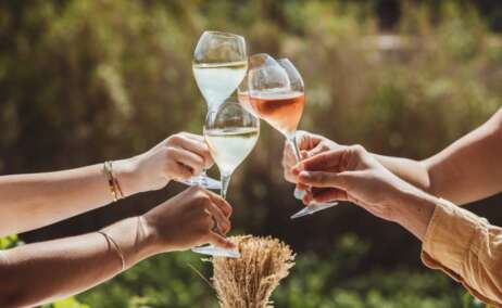 Brindis con copas de diferentes cavas