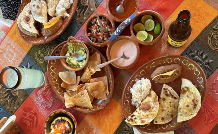 Tacos y nachos Los Agaves. Foto: Marta Pérez Ruiz