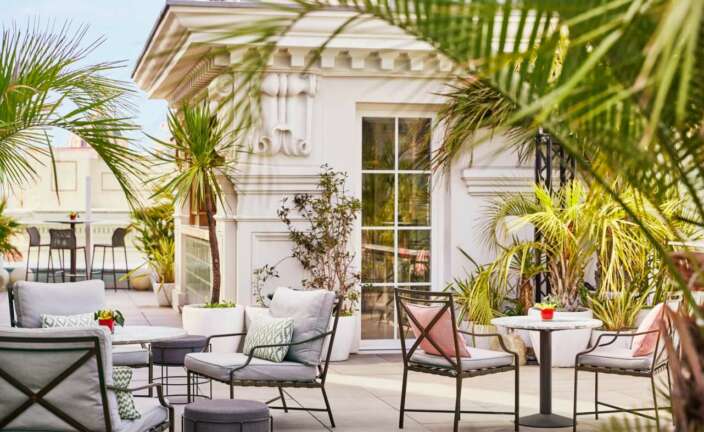 La azotea del hotel Hyatt Centric Gran Vía en Madrid