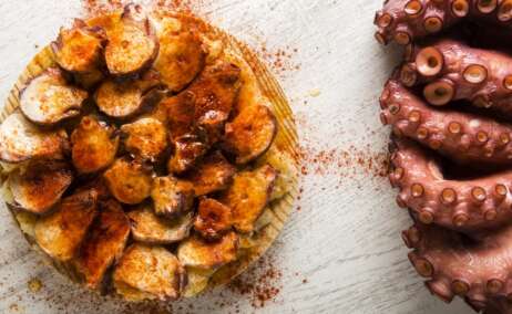 Un plato de pulpo a la gallega