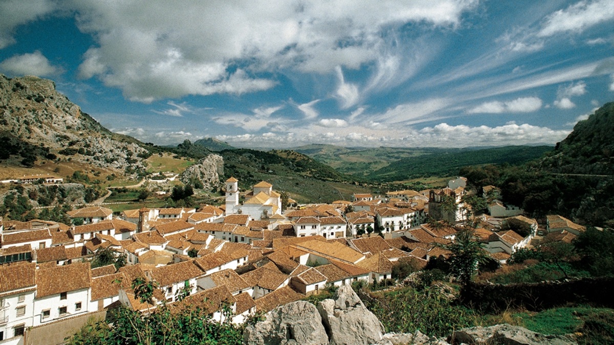 El pueblo de Grazalema en Cádiz