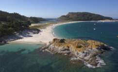 La playa de Rodas en las Islas Cíes, Galicia