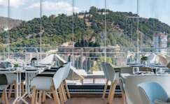 La terraza del Hotel AC de Málaga