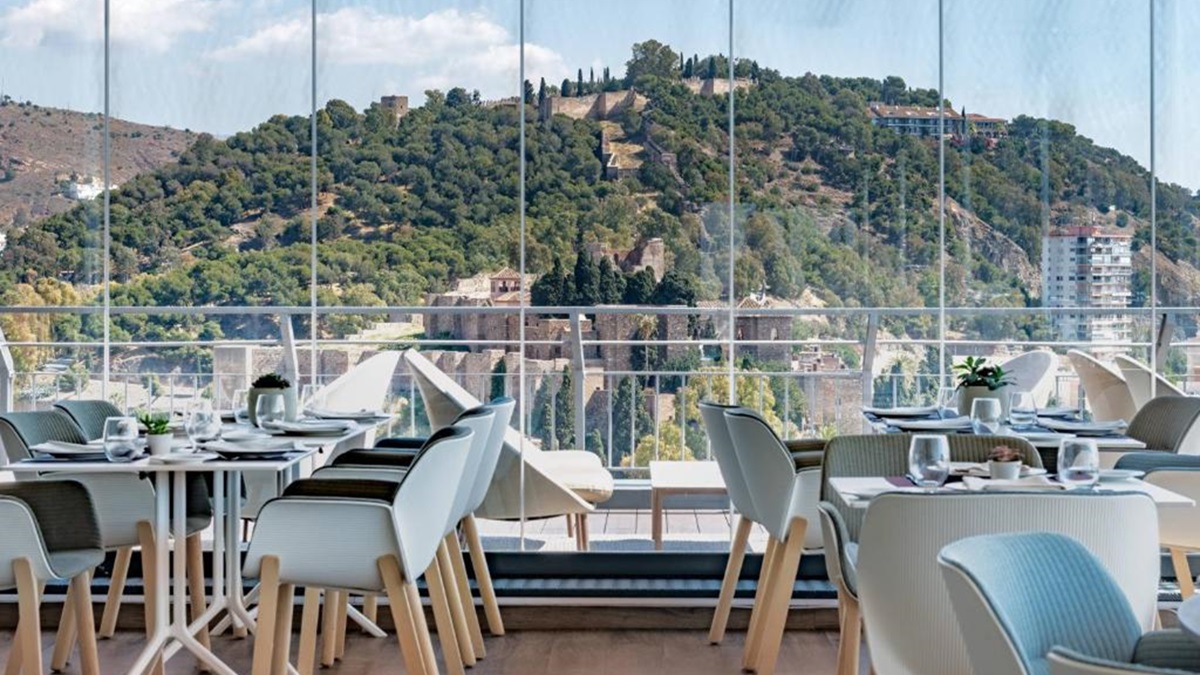 La terraza del Hotel AC de Málaga