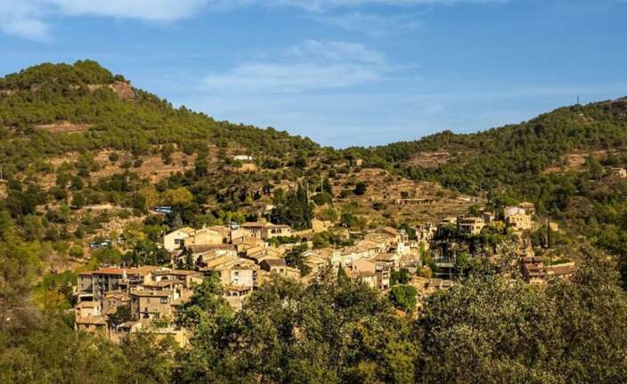 El pueblo de Mura en la provincia de Barcelona