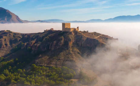 El castillo de Jumilla, en Murcia